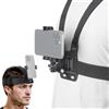 NEEWER Supporto Telefono da Petto a Imbracatura e Fascia Testa, Kit Accessori per Vlog POV a Sgancio Rapido per Riprese Video Compatibile con iPhone GoPro Hero Insta360 DJI AKASO Action Camera, GP-74