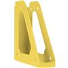 DONAU 7462101PL-11 - Portariviste dal design moderno, formato A4, colore: giallo pastello/traforato/PP/plastica/organizer da scrivania per riviste