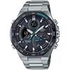 Edifice Casio Orologio Analogico-Digitale al Quarzo Uomo con Cinturino in Acciaio Inossidabile ECB-950DB-1AEF
