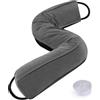 Sunolga 38 Door Draft Stopper Blocks Hot Cold Air with Removable Washable Cover for Gaps Up to 3, All-Season Noise and Wind Seal for The Bottom of Door and Window, Grey