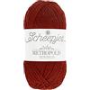 Scheepjes Metropolis 50g - 064 Kraków, Marrone e Rosso Filati per Maglieria