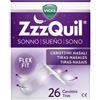 VICKS ZZZQUIL NATURA Vicks Zzzquil Nasal Strips 26 Pezzi