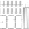 MeiHongJiaYe 300 Chiodi a Doppia Testa per Battiscopa, Chiodi Invisibili con Filettatura a Doppia Estremità per Montaggio Senza Traccia - Include 3 Gusci e Utensile Specifico