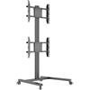 Itb Supporto per pannello LCD/LED Itb M Display Stand 180 Dual Vertical Da pavimento per 2 schermi 32-55'' max 30kg Nero [MB2215]