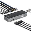 Startech.com Docking Station Startech.com DK30C2DPEPRUE per 3 monitor 4K 60Hz 10Gbps Grigio [DK30C2DPEPRUE]