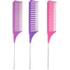 HJZHII Pettine per capelli da donna, in 3 misure, per parrucchiere, per parrucchiere, set di ciocche di colore