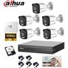 DAHUA KIT VIDEOSORVEGLIANZA DAHUA DVR 8 CANALI 5 TELECAMERE FULLCOLOR 2 MPX 500GB