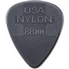 Jim Dunlop 44P.88 Plettri in Nylon Standard, Spessore da 0.88 mm, 12 Pezzi, Dark Grey