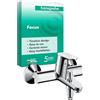 hansgrohe Focus - Rubinetto per vasca da bagno esterno per 2 utenze, Miscelatore monocomando per vasca, cromo, 31940000