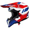AIROH Casco Cross AIROH WRAAAP VISION - (Red/Blue Gloss)