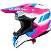 AIROH Casco Cross AIROH WRAAAP VISION - (Pink Gloss)