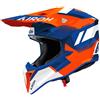 AIROH Casco Cross AIROH WRAAAP VISION - (Orange/Blue Gloss)