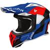 AIROH Casco Cross AIROH AVIATOR ACE 2 SHIELD - (Blue/Red Gloss)