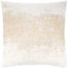 THE-TINOART Federe decorative glitterate morbide, beige, oro, glitter, quadrate, per divano, letto e sedia, beige, 45,7 x 45,7 cm