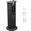 VEVOR Supporto per Smerigliatrice da Banco con Piastra di Montaggio da 28 x 17 cm Piedistallo per Smerigliatrice e Morsa per Impieghi Gravosi, Scomparti per Riporre Mole e Base in Ghisa