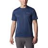 Columbia Hike Crew, Maglietta a Maniche Corte da Uomo, Colore Blu (Ripple Blue Heather), XL