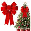 LUYANFX Fiocchi Rossi Albero di Natale, Fiocco Grande Albero di Natale Decorazioni Natalizie Fiocchi Glitterati, per Confezioni Regalo, Decorazioni Albero di Natale, Decorazioni di Natalizie (F)