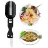OHYER Pesce Scaler Remover Veloce Rimuovere Pesce Pulizia Peeler Pesce scalers Dente di Sega Desquamatore Pesce Professionale Rapida di Squame di Pesce con Copertura Trasparente (Nero, 20 * 5,5 cm)