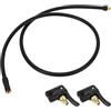 INFINAUTO Tubo prolunga per gonfiatore pneumatici 90cm 7.8mm ID per auto moto bicicletta Pompa aria Estendi adattatore tubo valvola pneumatici con Undeflatable Air Chuck Gomma Resistente