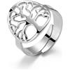 LillyMarie LILLY MARIE Anello Regolabile In Argento Sterling Con Motivo Albero Della Vita