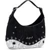 Desigual borsetta borsa a tracolla Haiti Snake Patch Hand Bag Black nero