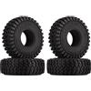 INJORA 1.0 RC Tires Gomma Morbida Pneumatico Tutti Terreno S5 58 * 20 mm per 1/24 1/18 TRX4M Axial SCX24 FCX24 FCX18 C10 Deadbolt JLU Gladiator Bronco Upgrade RC Crawler Car,T1008