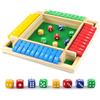 Hmfmdy Shut The Box Game, Gioco da tavolo 2-4 in legno Shut The Box Game Gioco di dadi, Giochi da tavolo classici per famiglie, Il popolare gioco di dadi, Giochi di matematica per bambini e adulti-A