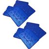 ToCi XXL Blocco refrigerante per refrigeratore, blu, 32 x 25 cm, 800 ml, plastica, confezione da 8