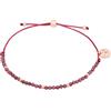 Tamaris Beads Bracelet - Bracciale in tessuto con perline in granato
