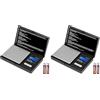 Vinabo Bilancia di Precisione 700g/0.01g, Portatile Bilance per Gioielli, Digital Pro Pocket, con Display LCD e 7 Unità, Funzione Tara, per Cucina Cucinare, Caffè, Farmaci, Nero (Confezione da 2)