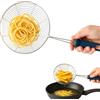 PARENCE - Skimmer in acciaio inox Ø 12,5 cm - Colino da cucina per pasta, patatine e arrosti - Resistente al calore, manico ergonomico, 31,5 cm