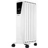 Bastilipo Fenix 2-2000 - Radiatore a olio - 2000 W potenza - Display LED tattile - 3 livelli di potenza - effetto camino - 9 elementi, bianco