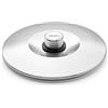 Woll Diamond Logic XR Pro - Coperchio rotondo in acciaio INOX, Ø 20 cm, pulsante con ventilazione permanente