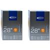 Schwalbe 2x SCHWALBE DV17 B496 - CáMARA DE AIRE PARA BICICLETA, 28 X 1,2 9971