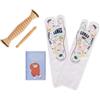 Legami - Set per Riflessologia Plantare - Reflexology Set For Feet, con Calzini Illustrati, Rullo Massaggiante, Bastoncino per Pressioni Mirate, Foglio Illustrato