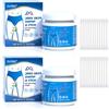 Astralong 2 Scatole Crema per Prurito Intimo Maschile con 100 Bastoncini di Cotone, Creme Antibatterica Privata, Crema Antiprurito Intimo, Creme Trattamento per Parti Intime, Crema Lenitiva Intima Uomo, 20g*2