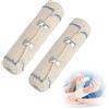 Ownkim Kit di 2 Bende Elastiche in Cotone per Trattamenti Estetici, Bende per Bendaggi Estetici, Impacchi Gambe con Fanghi e Oli, 15cm x 4.5m, Lavabili e Riutilizzabili