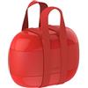 Alessi Food À Porter Sa02 R, Lunch Box A Tre Scomparti in Resina Termoplastica, Rosso, 10 cm