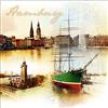 Pro-Art-Bilderpalette PRO-Art g5110a - Decorazione da Parete, Tecnica glicée, 'Hamburg' 30 x 30 cm, Multicolore, 70 x 70 cm