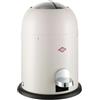 WESCO Mini Master - Pattumiera per cosmetici, colore sabbia opaco, lamiera d'acciaio verniciata a polvere, volume 6 litri, inserto in plastica, pedana