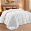 Utopia Bedding Inserto per piumino, trapuntato, con linguette angolari, alternativa trapuntata (Queen, bianco)