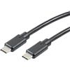 MKC Cavo USB-C 3.1 100W, Tipo C a Tipo C, 1 Metro, Ricarica Rapida Power Delivery e Trasferimento Dati 10Gbps - Nero, Modello MK-31.100.CC.1