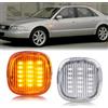 OZ-LAMPE Frecce Laterale a LED per Audi A3 A4 B5 A8 (D2), Indicatore di Direzione per SEAT Cordoba Ibiza Mk2 Leon Mk1, 2 Pezzi