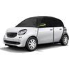 RASHION Mezza Copertura per Auto Compatibile con Smart Forfour 2014-2021, Impermeabile Telo Copriauto per Auto Telone Contro Sole Neve Nero