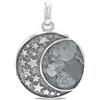 Starborn Campo del Cielo Meteorite Starfield Pendente in argento sterling