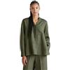United Colors of Benetton Camicia 5BMLDQ0BA, Verde, S Donna