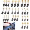 Ownkim Set 30 Spazzole di Carbone Universali - Sostituzione Pratica e Versatile per Trapani, Seghe, Smerigliatrici - 10 taglie Incluse