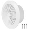 Repa Market 150 mm / 6 Pollici Copertura Rotonda per Griglia di Aerazione Bianca in Plastica con Griglia di Protezione - Griglia di Ventilazione per Soffitto - Griglia di Ventilazione per Presa