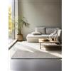 Hanse Home Tappeto in Iuta, Tessuto a Mano ed Ecologico, Fibra Naturale per Soggiorno, Camera da Letto, Sala da Pranzo, Corridoio, Cucina, Bianco Naturale, Avorio, 120 x 170 cm
