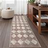 Lahome Tappeto marocchino Treills, 5 x 15 cm, lavabile, per corridoio, 1,8 m, antiscivolo, a scacchi, lungo, per cucina, bagno, camera da letto, corridoio, ingresso